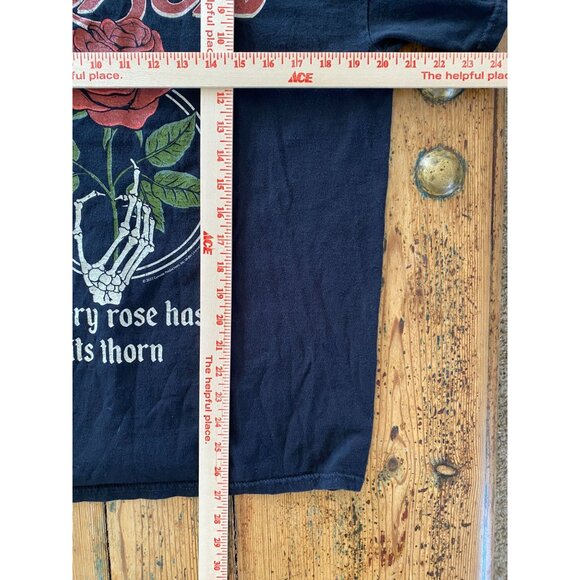 Vinyl Icons Poison Band Tee Medium Black Cotton Graphic Shirt Short Sleeve - Picture 5 of 5